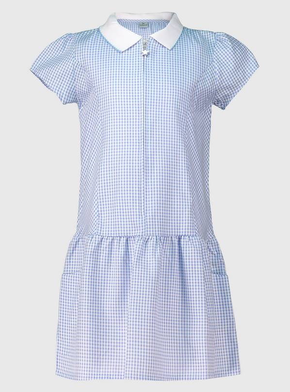 Blue Sporty Gingham Dress 6 years