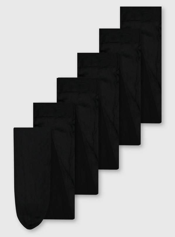 Black Opaque Tights 5 Pack 7-8 years