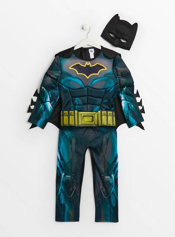 DC Comics Charcoal & Teal Batman Costume 5-6 years