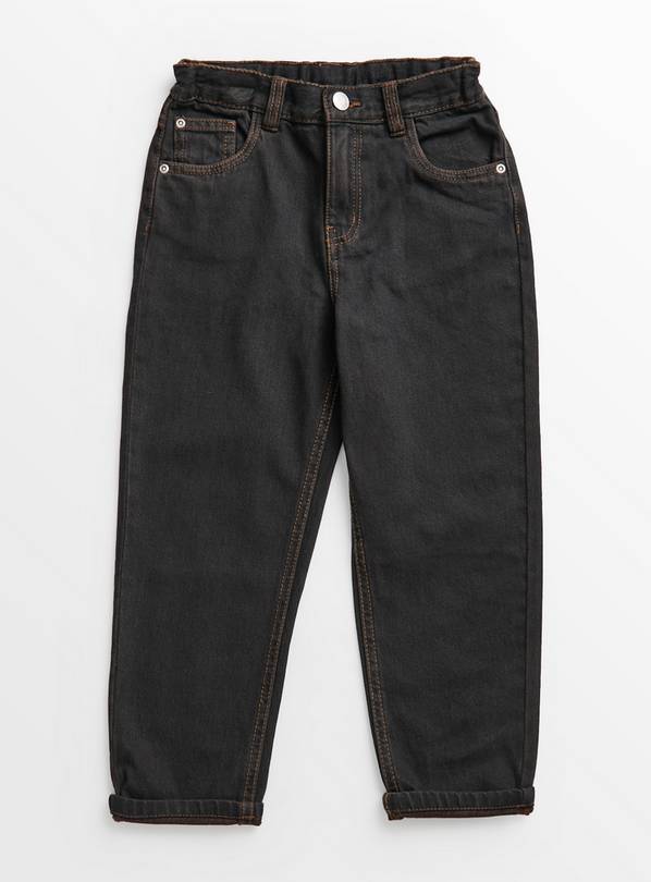 Black Overdyed Mom Jeans 7 years