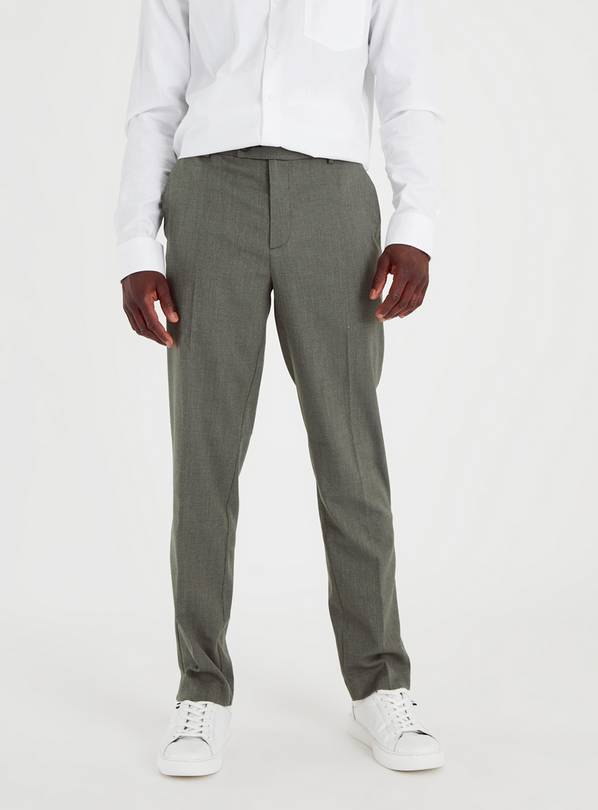 Khaki Tailored Trousers W48 L31