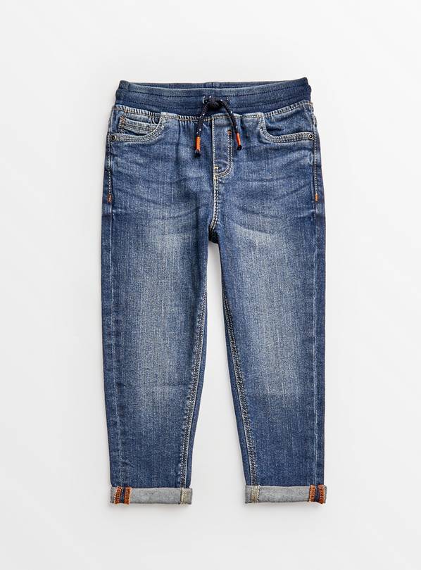 Ribbed Waist Denim Jeans 1.5-2 years