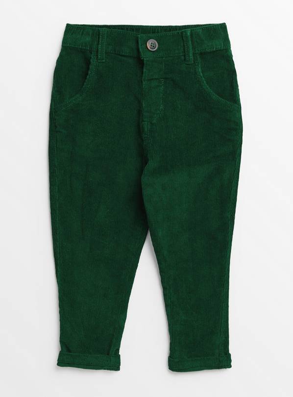Dark Green Corduroy Trousers 3 years