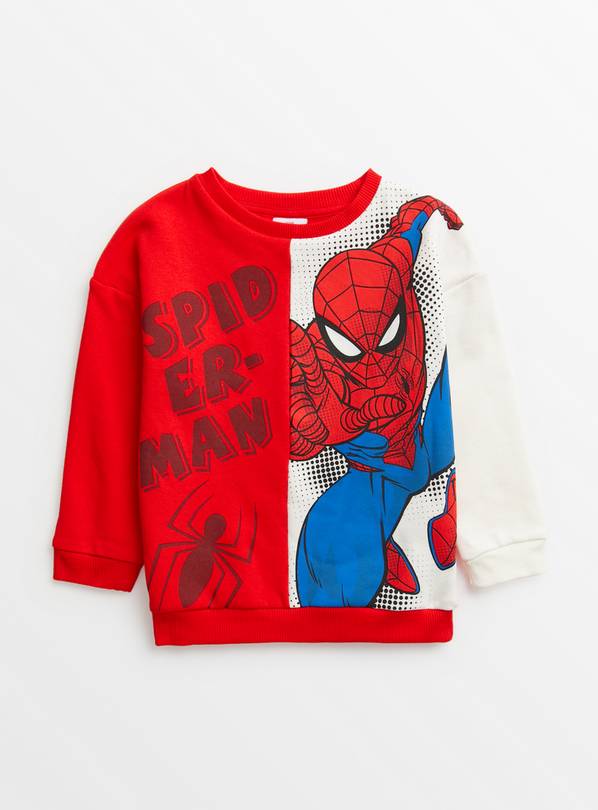 Spider-Man Block Red Sweatshirt 2 years