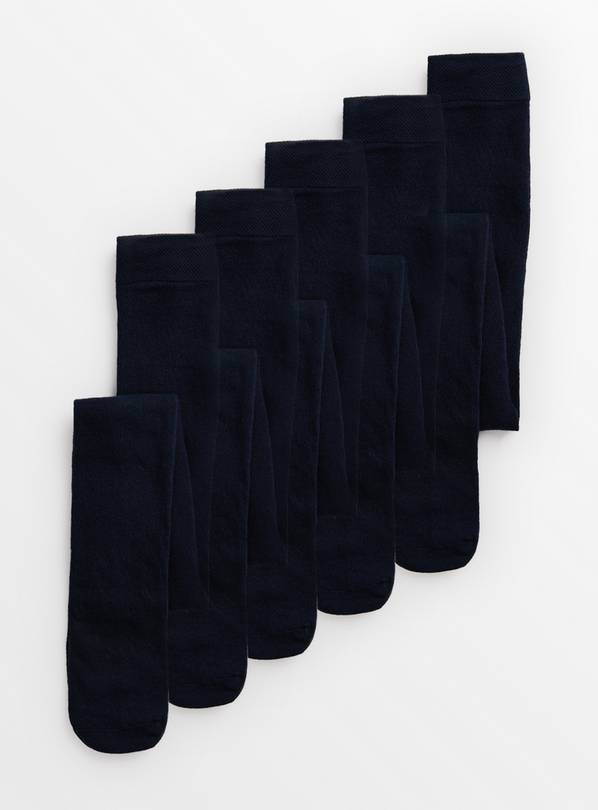 Navy Seamless Toe Tights 5 Pack 3-4 years