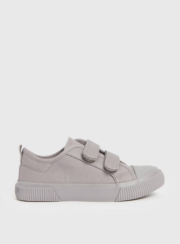 Grey Canvas Trainers 8 Infant