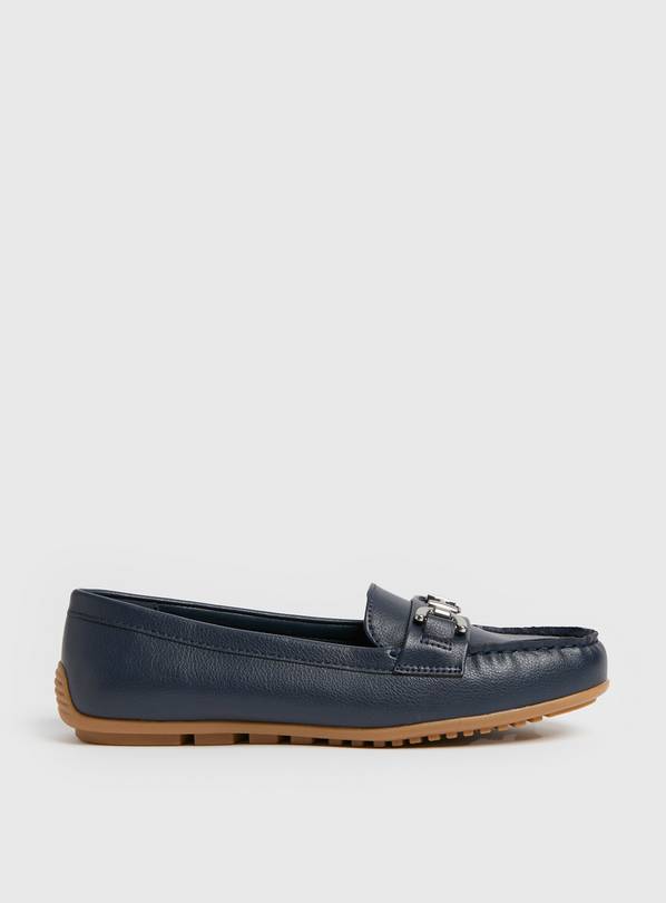 Sole Comfort Navy Driving Snaffle Loafers 6