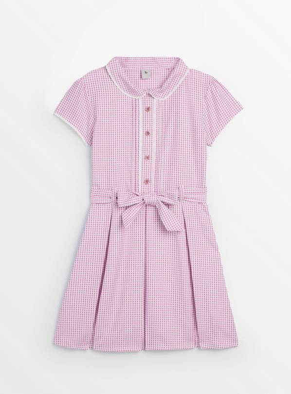 Pink Gingham Dress With Ease Classic School Dress 14 years
