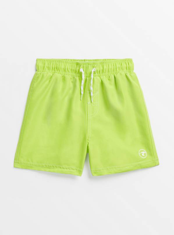 Lime Green Woven Swim Shorts 7 years
