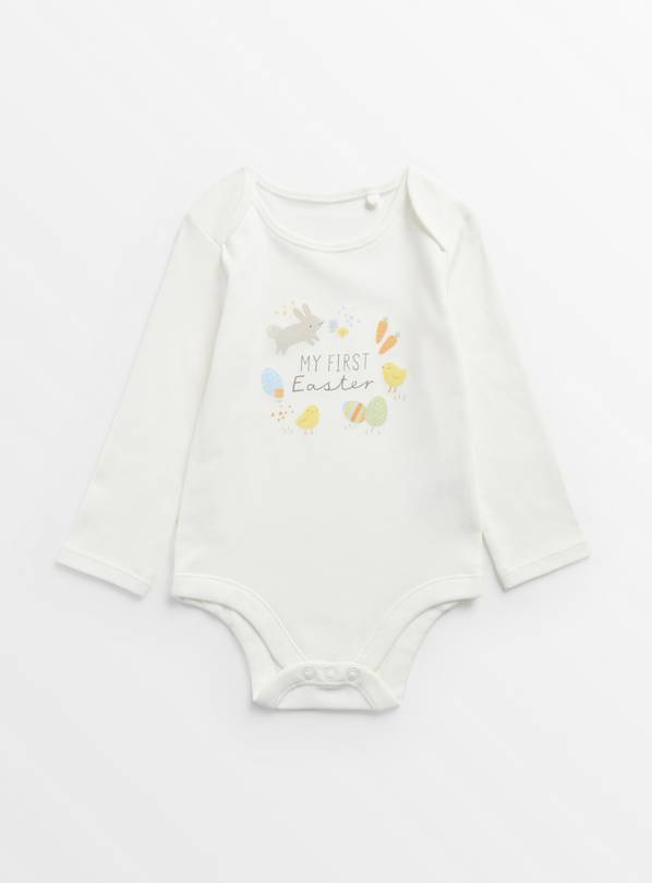 White My First Easter Bodysuit Up to 1 mth