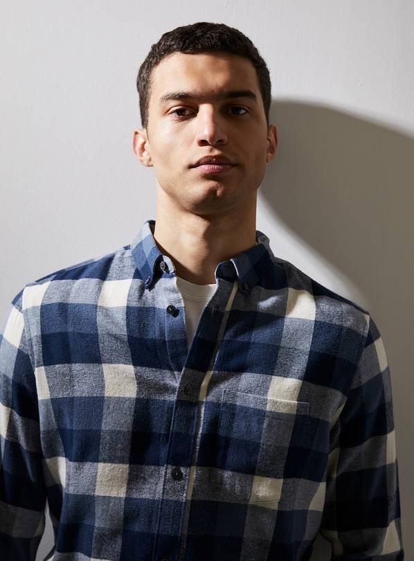 FRENCH CONNECTION Checked Flannel Shirt S