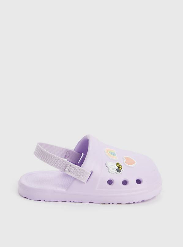 Lilac Badge Clogs Up to 3 mths