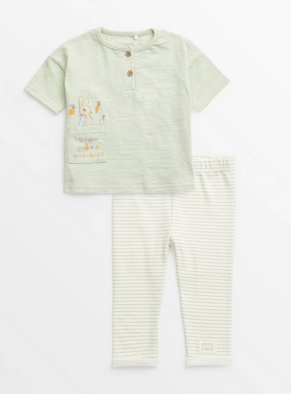 Peter Rabbit Green T-Shirt & Leggings Set 3-6 months