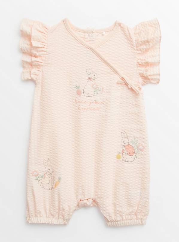 Peter Rabbit Pink Romper Up to 3 mths