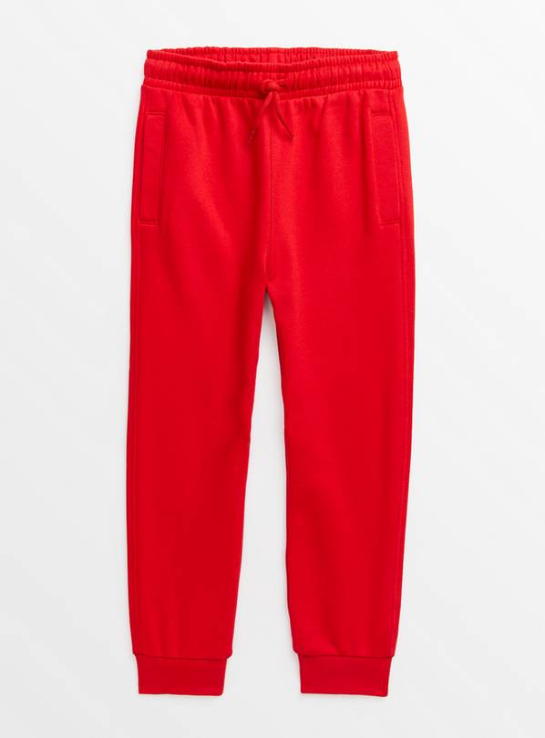 Red Tie-Waist Joggers 9 years