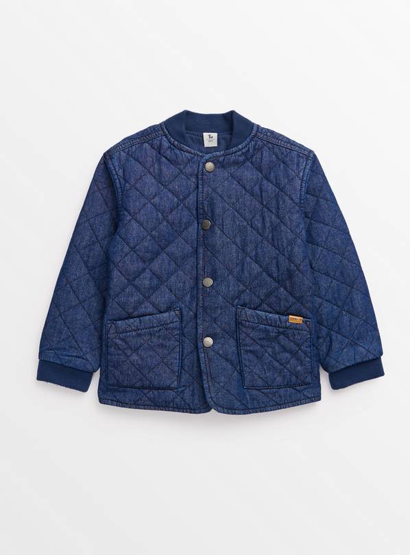 Denim Blue Quilted Jacket 4-5 years