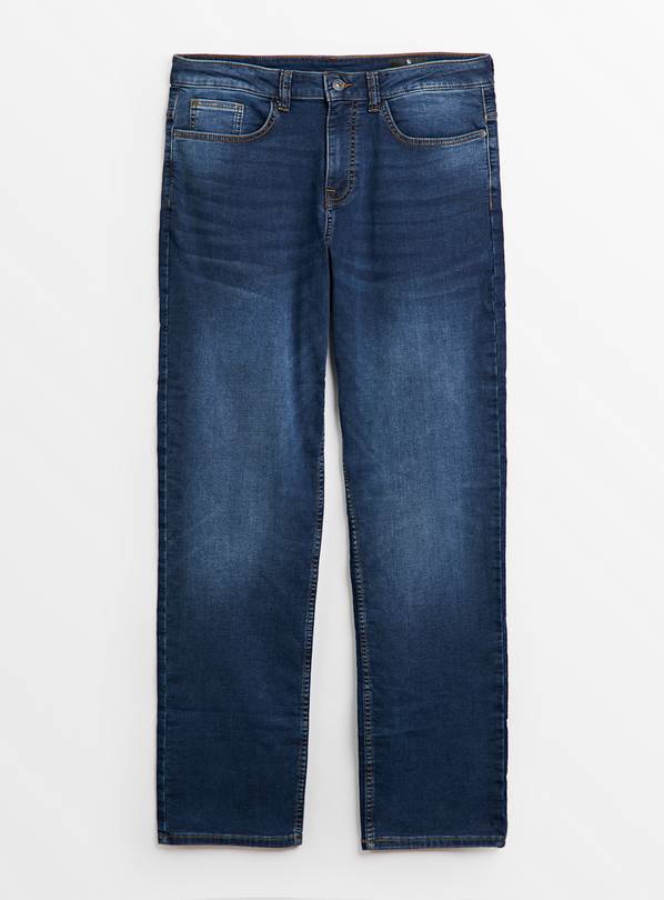Ultimate Comfort Mid Denim Straight Fit Jeans 40R