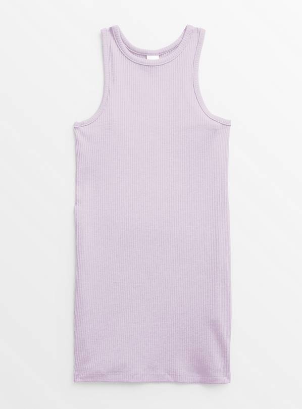 Lilac Ribbed Jersey Dress 9 years