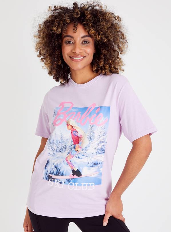 Barbie Lilac Ski Graphic T-Shirt L