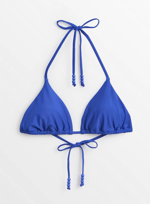 Cobalt Blue Triangle Bikini Top 18