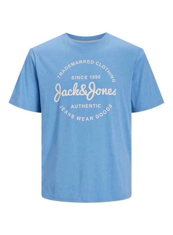 JACK & JONES JUNIOR Blue Jjforest Short Sleeved Crew Neck Tee Junior 12 years