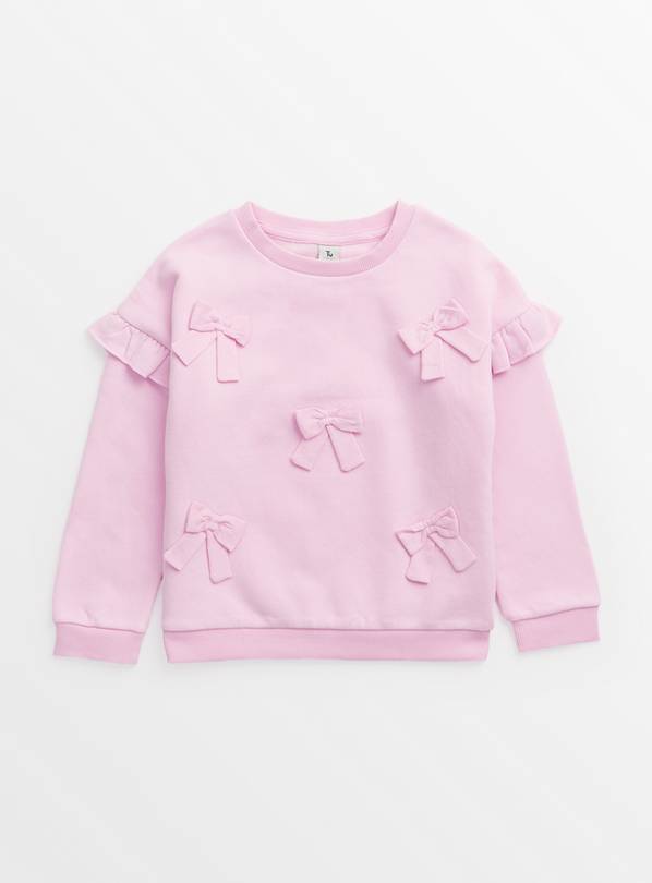 Pink Bow Detail Sweatshirt 2-3 years