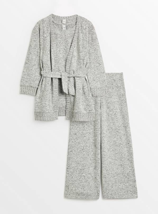 Grey Soft Knitted 3 Piece Set  7 years