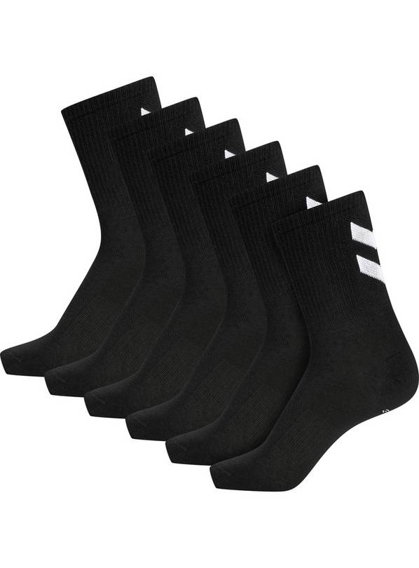 HUMMEL Chevron 6 Pack Socks Black 7 - 10