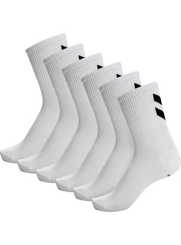 HUMMEL Chevron 6 Pack Socks White 7 - 10