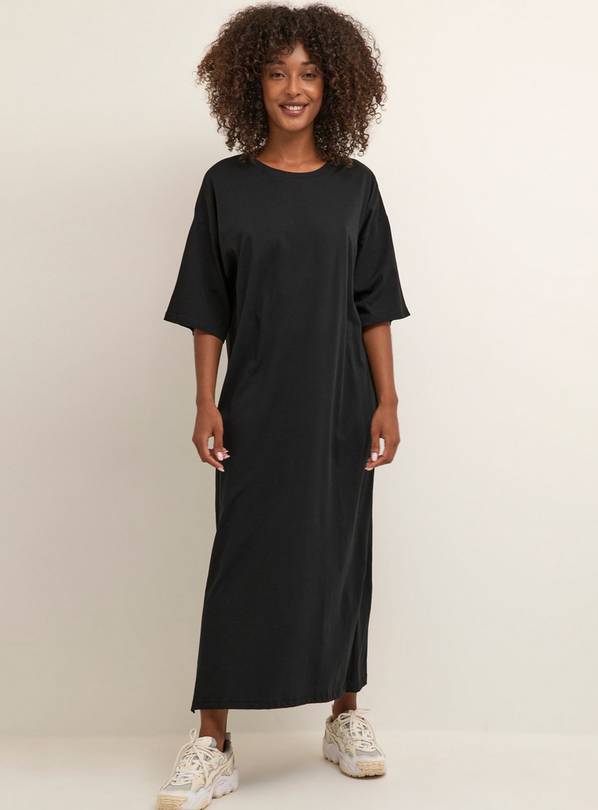 KAFFE Edna Half Sleeve Casual Fit Maxi Dress Black S