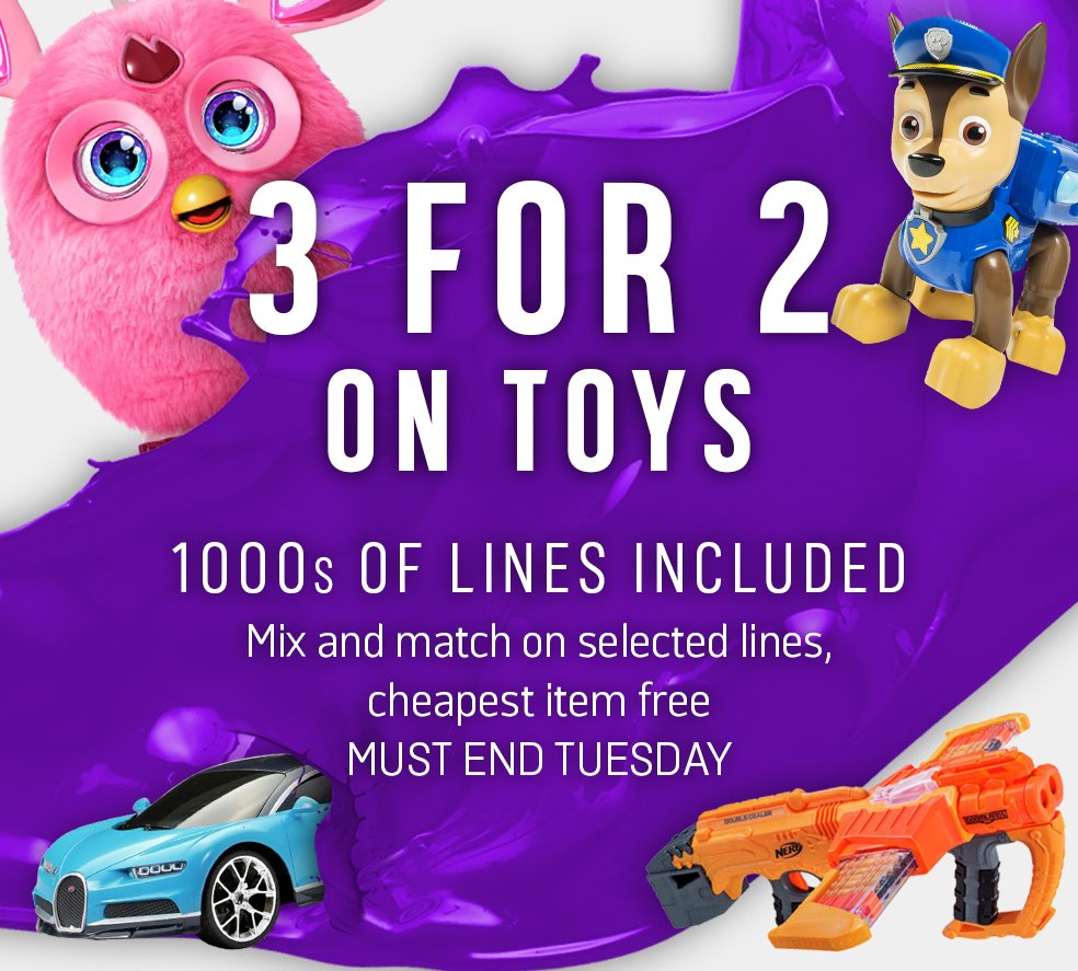 3 for 2 toys