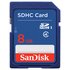 SanDisk Blue SD Memory Card - 8GB