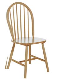 Argos Home Kentucky Pair of Solid Wood Dining Chairs