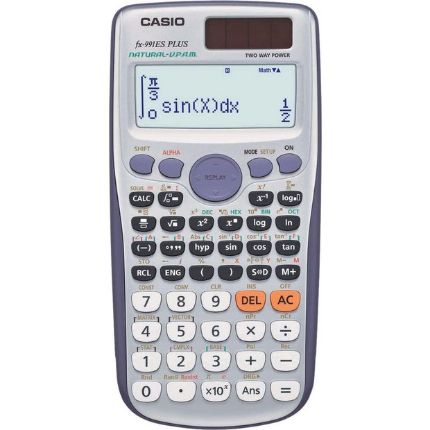 Buy Casio FX991ES Plus Dual Powered Scientific Calculator at Argos.co.uk Your Online Shop for