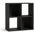 Argos Home Squares 4 Cube Storage Unit - Black