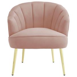 GFW Pettine Fabric Accent Chair - Blush Pink