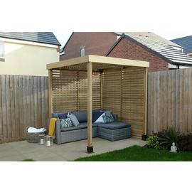Forest Garden Modular Pergola with 2 Side Panels