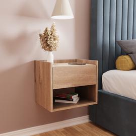 GFW Harmony Set of 2 Wall Mounted Bedside Table