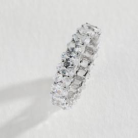 Revere Sterling Silver Oval Cubic Zirconia Ring