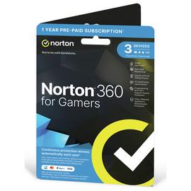 NORTON 360 Gamer - 3 Devices, 1 year auto-renew subscription