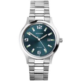 Sekonda Men's Stainless Steel Green Dial Bracelet Watch
