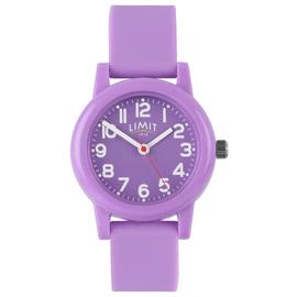 Limit Easy Read Purple Silicone Strap Watch