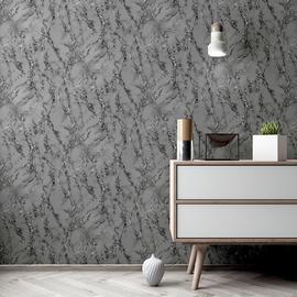 Arthouse Carrara Marble Grey Wallpaper