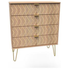 Livara Tivoli 4 Drawer Chest - Oak
