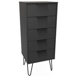 Livara Verona 5 Drawer Tallboy - Grey