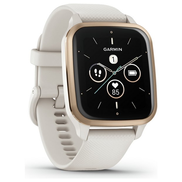 GARMIN Venu Sq 2 Music - French Grey & Cream Gold