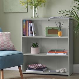 Argos Home Malibu Short Bookcase - Grey