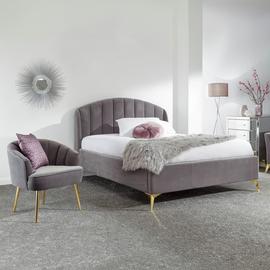 GFW Pettine Velvet Ottoman Bed