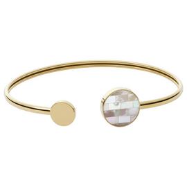 Skagen Gold Tone Stainless Steel Mother of Pearl Bracelet