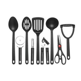 Argos Home 9 piece Suregrip Kitchen Utensil Set - Black